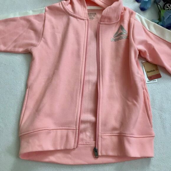 Reebok NWT Full Zip Performance Hoodie Girls M (8-10) - Picture 5 of 10